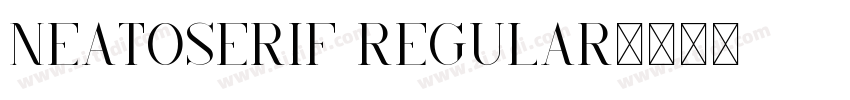 NeatoSerif Regular字体转换
